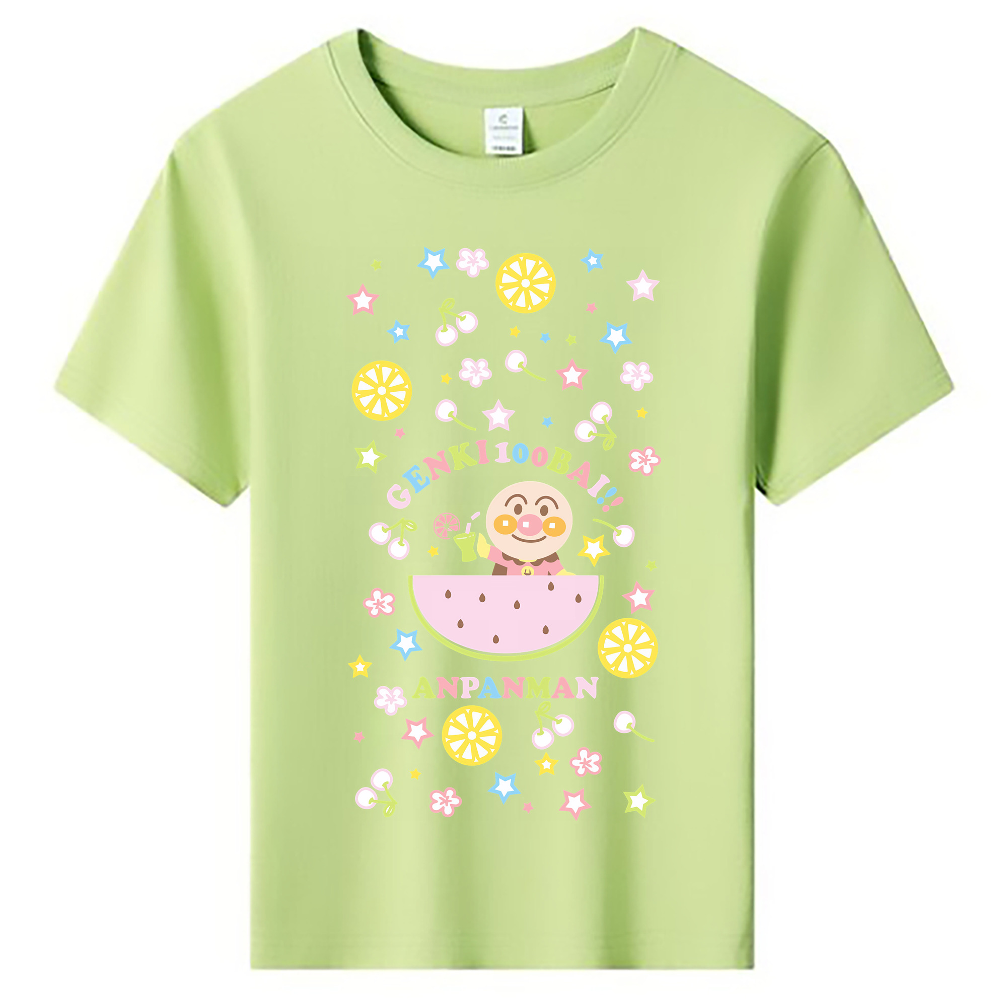 （画像用） アンパンマン Anpanman 綿100％キッズTシャツ（フロントプリント）